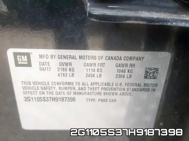 2G1105S37H9187398 фото 2