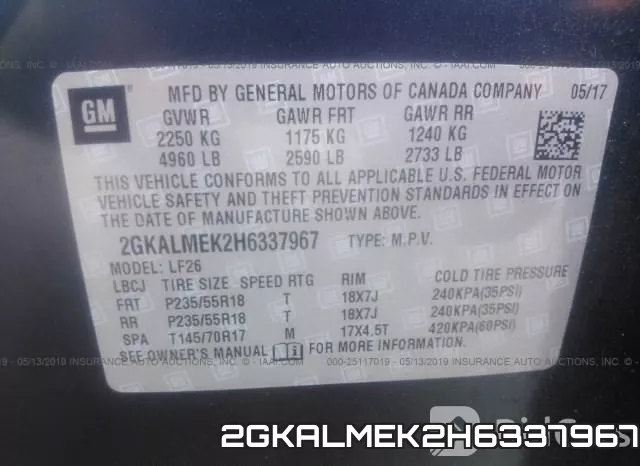 2GKALMEK2H6337967 фото 10