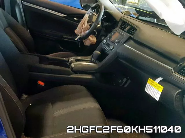 2HGFC2F60KH511040 фото 6