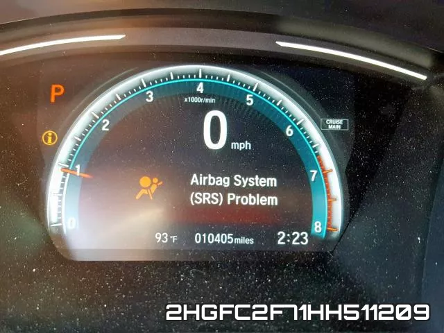 2HGFC2F71HH511209 фото 8