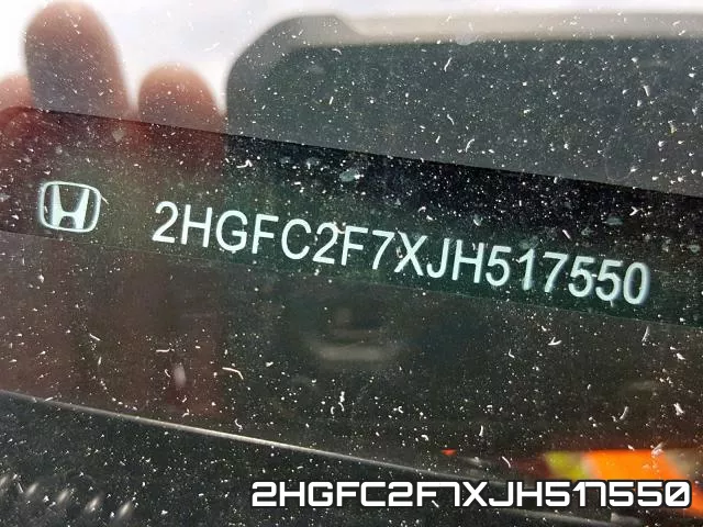 2HGFC2F7XJH517550 фото 2