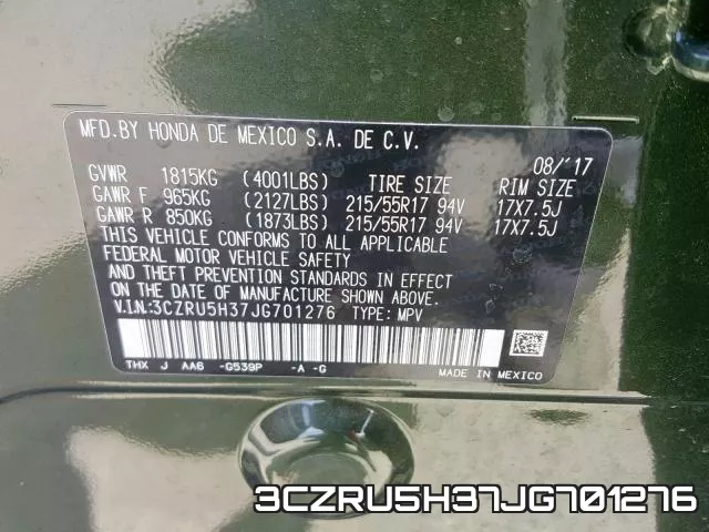 3CZRU5H37JG701276 фото 2