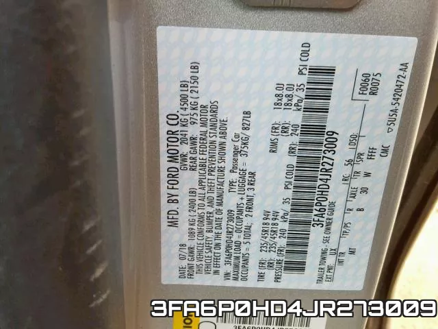 3FA6P0HD4JR273009 фото 2