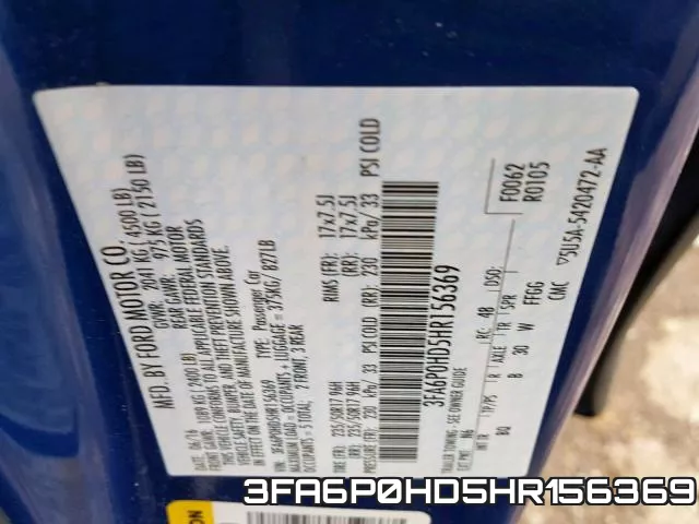 3FA6P0HD5HR156369 фото 2