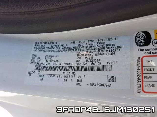 3FADP4BJ6JM130251 фото 2
