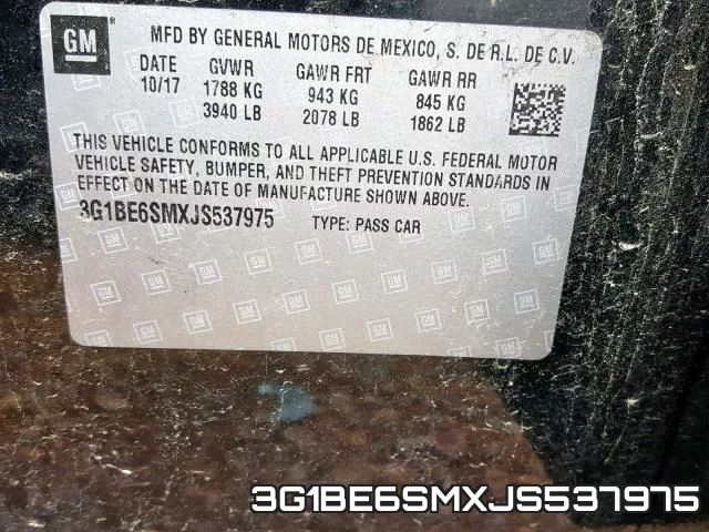 3G1BE6SMXJS537975 фото 2