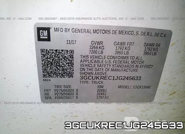 3GCUKREC1JG245633 фото 10