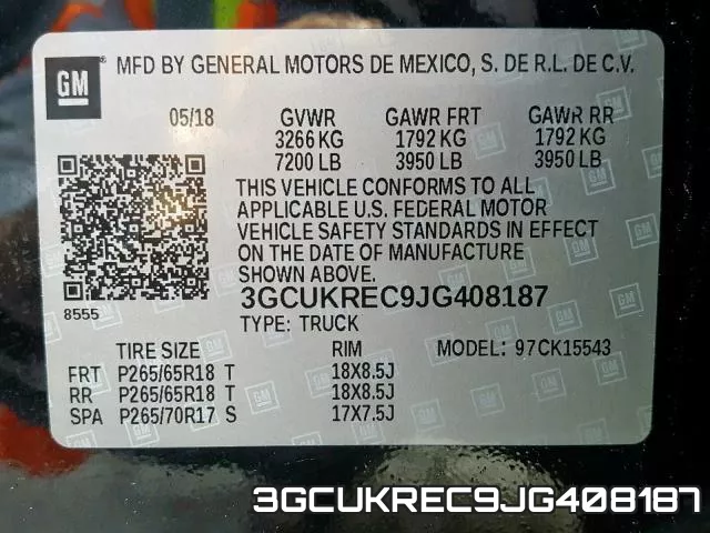 3GCUKREC9JG408187 фото 2