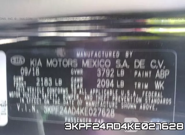 3KPF24AD4KE027628 фото 10