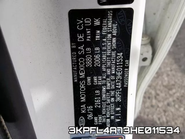 3KPFL4A73HE011534 фото 2