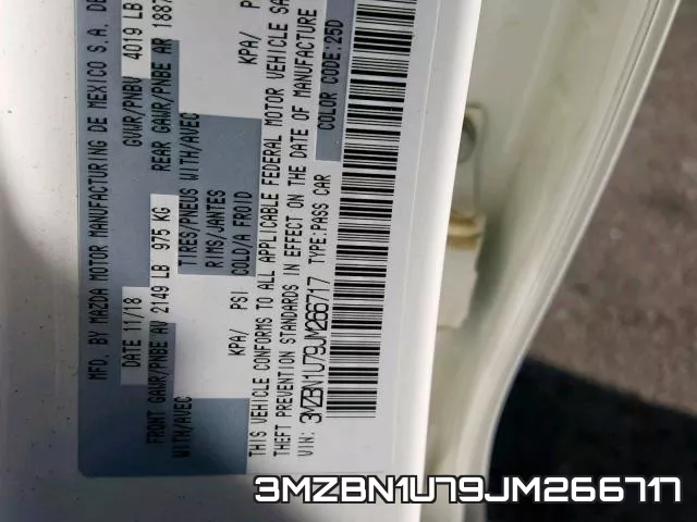 3MZBN1U79JM266717 фото 2
