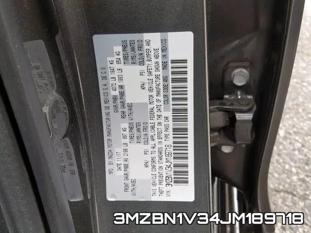 3MZBN1V34JM189718 фото 2
