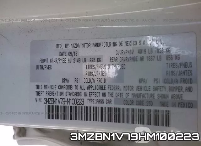 3MZBN1V79HM100223 фото 10
