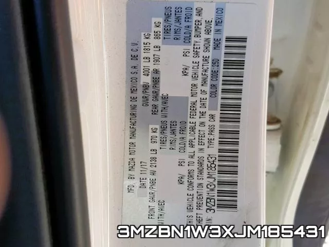 3MZBN1W3XJM185431 фото 2