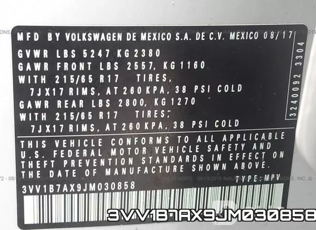 3VV1B7AX9JM030858 фото 10