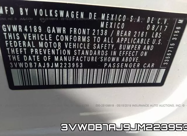 3VWDB7AJ9JM223953 фото 10