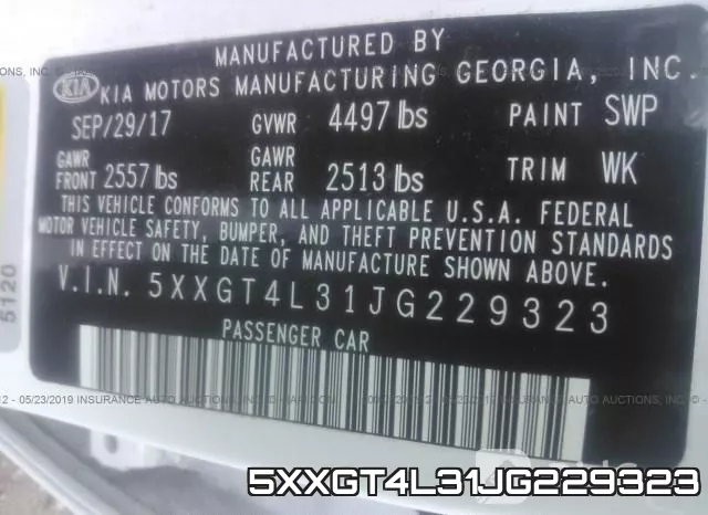5XXGT4L31JG229323 фото 10