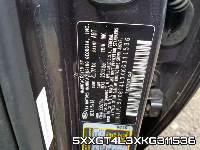 5XXGT4L3XKG311536 фото 2