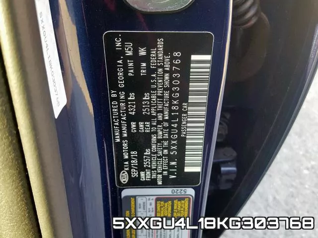 5XXGU4L18KG303768 фото 2