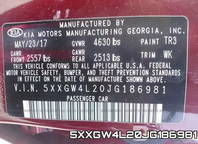 5XXGW4L20JG186981 фото 10