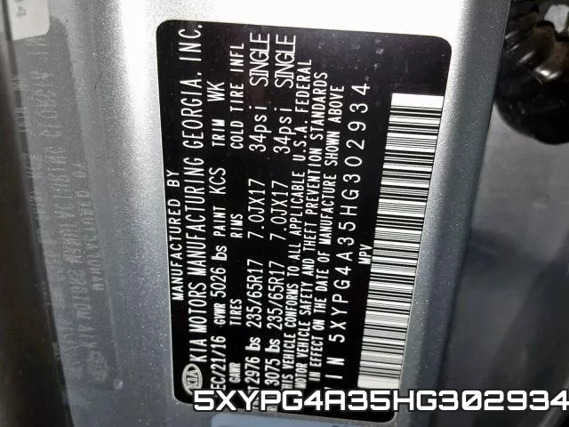 5XYPG4A35HG302934 фото 2