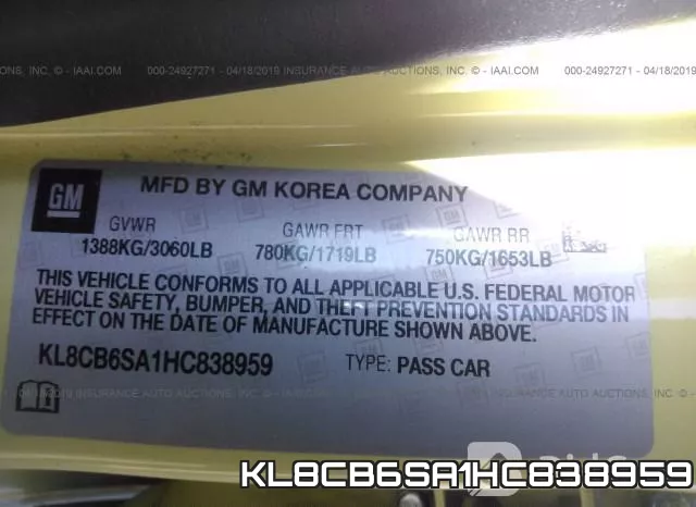 KL8CB6SA1HC838959 фото 10