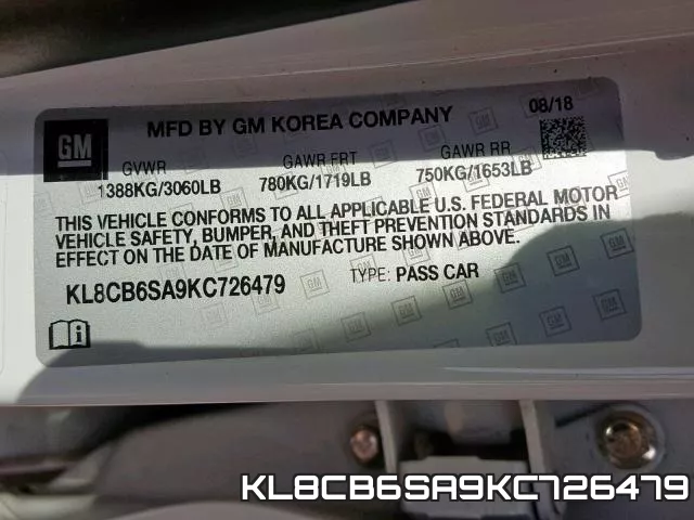 KL8CB6SA9KC726479 фото 2