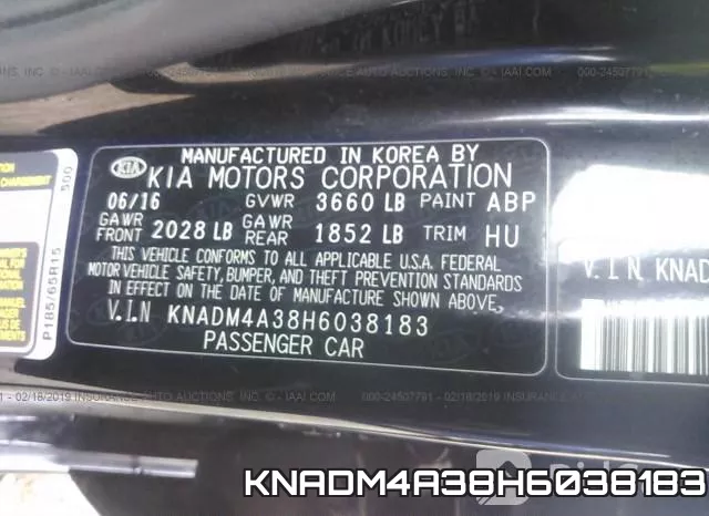 KNADM4A38H6038183 фото 10