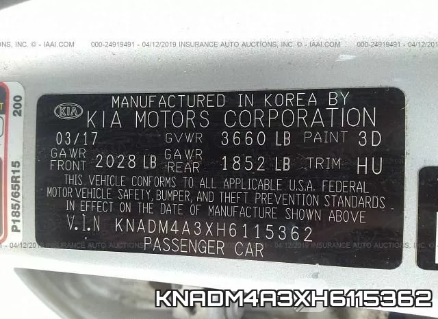 KNADM4A3XH6115362 фото 10