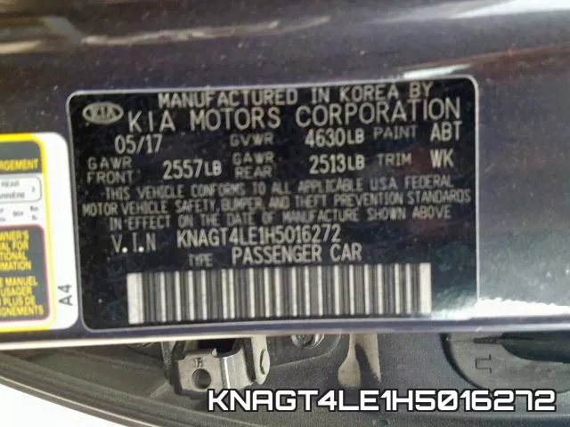 KNAGT4LE1H5016272 фото 2