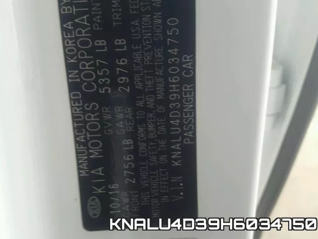 KNALU4D39H6034750 фото 2