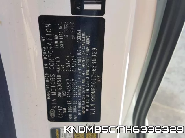 KNDMB5C17H6336329 фото 2