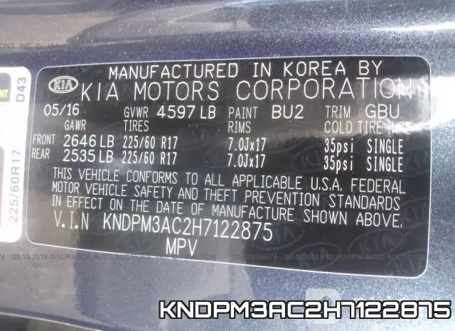KNDPM3AC2H7122875 фото 10