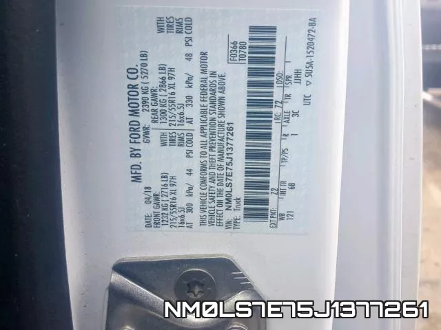 NM0LS7E75J1377261 фото 2