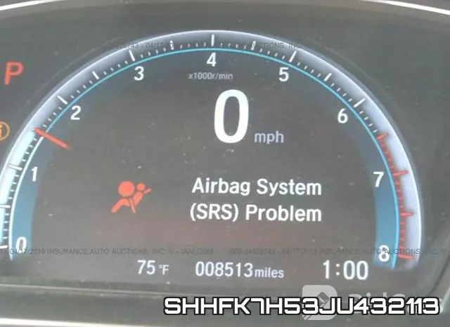 SHHFK7H53JU432113 фото 8