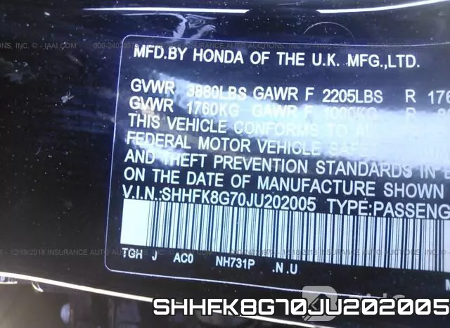SHHFK8G70JU202005 фото 10