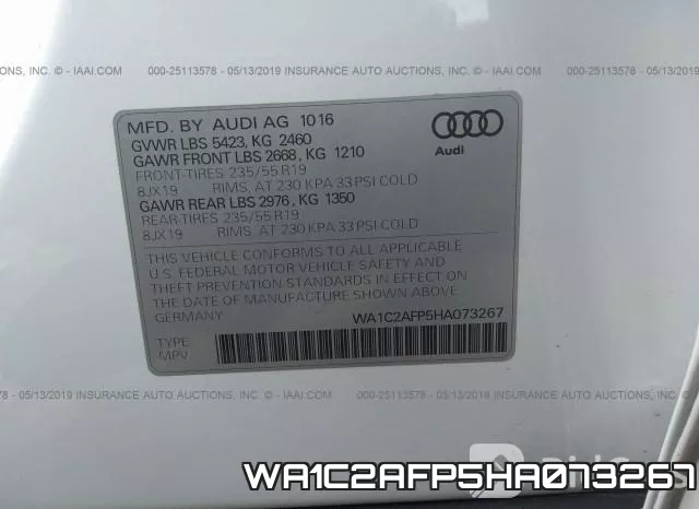 WA1C2AFP5HA073267 фото 10