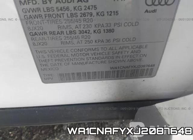 WA1CNAFYXJ2087648 фото 10