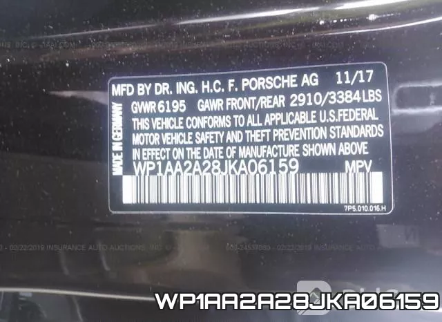 WP1AA2A28JKA06159 фото 10