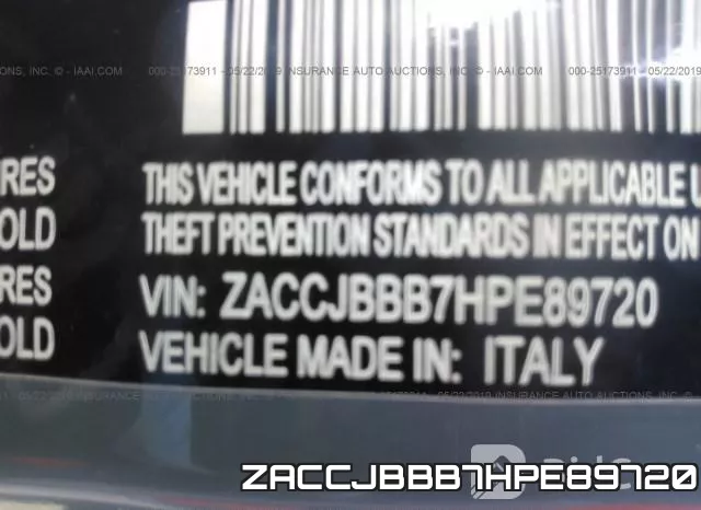 ZACCJBBB7HPE89720 фото 10
