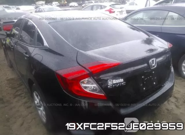 19XFC2F52JE029959 фото 4