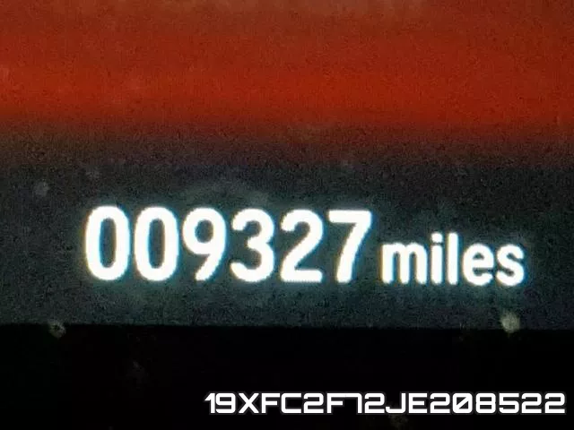 19XFC2F72JE208522 фото 9