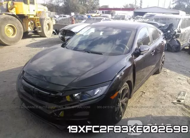 19XFC2F83KE002698 фото 3
