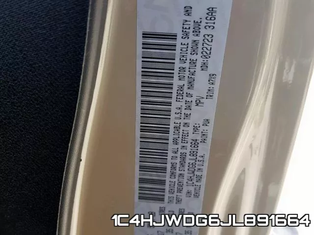 1C4HJWDG6JL891664 фото 2
