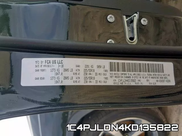 1C4PJLDN4KD135822 фото 2