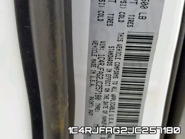1C4RJFAG2JC257180 фото 2