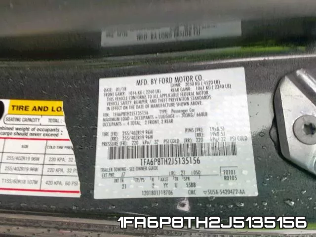 1FA6P8TH2J5135156 фото 2