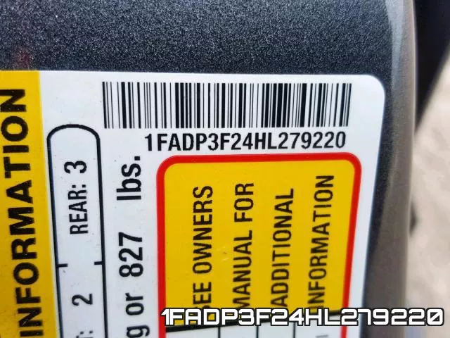 1FADP3F24HL279220 фото 2