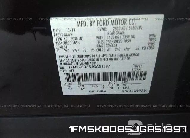 1FM5K8D85JGA51397 фото 10