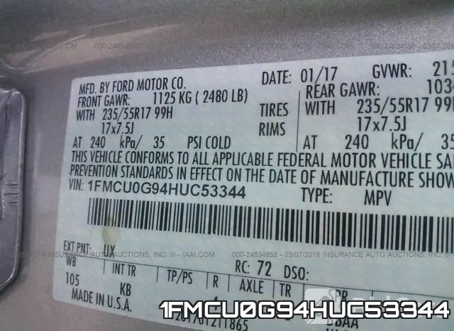 1FMCU0G94HUC53344 фото 10
